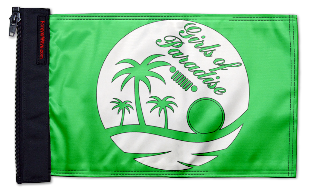 Girls Of Paradise 12"x18" Forever Wave Flag for UTVs