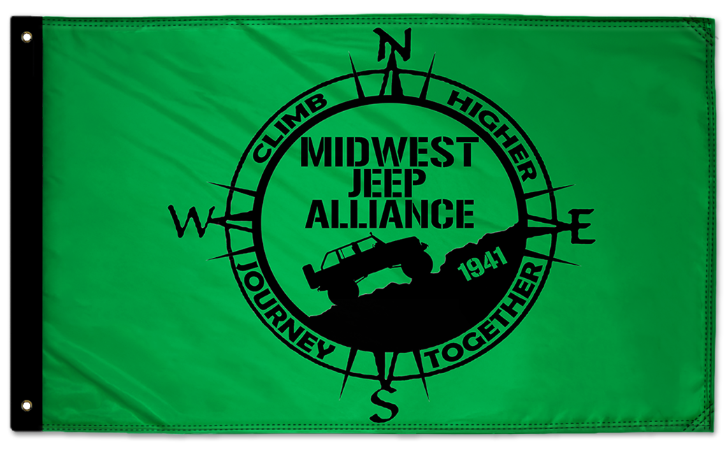 Midwest Jeep Alliance Flag 3'x5' Double-Sided Flag