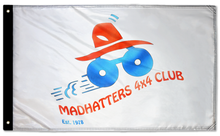 Madhatters 4x4 Club 3'x5' Double-Sided Flag