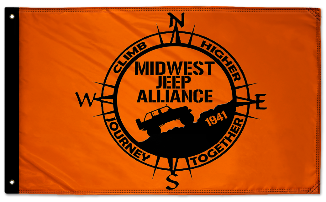 Midwest Jeep Alliance Flag 3'x5' Double-Sided Flag