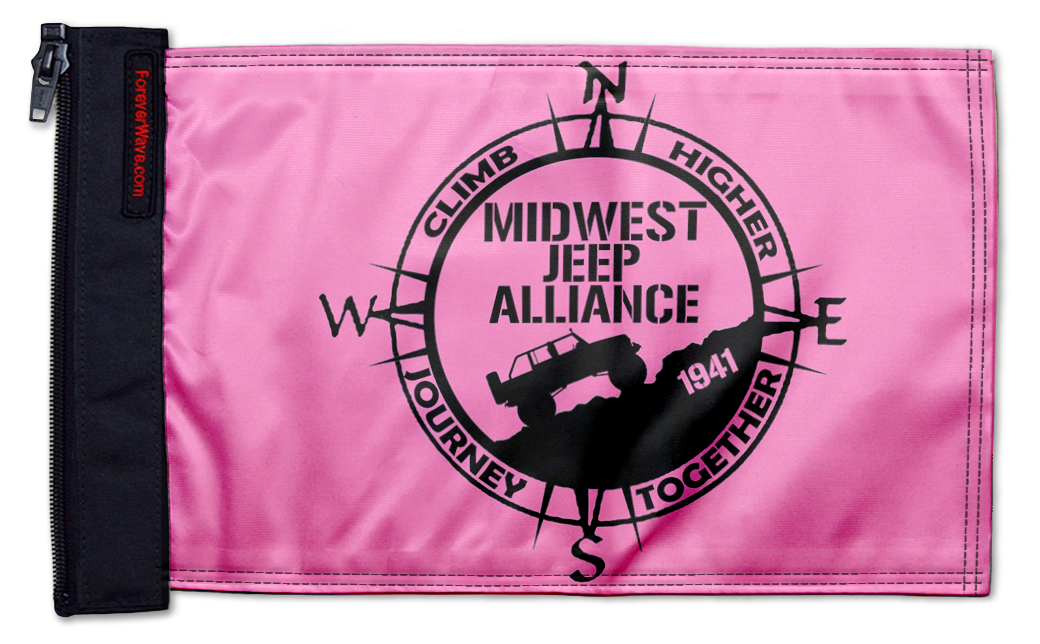 Midwest Jeep Alliance Flag 12"x18" Forever Wave Flag