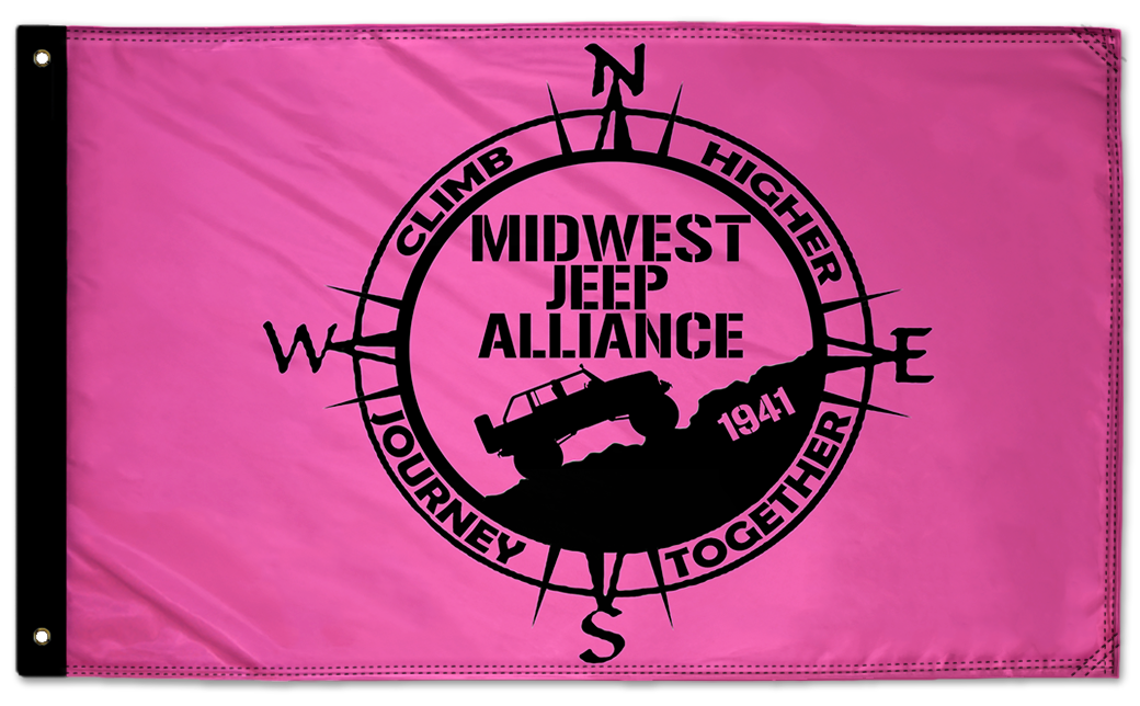 Midwest Jeep Alliance Flag 3'x5' Double-Sided Flag
