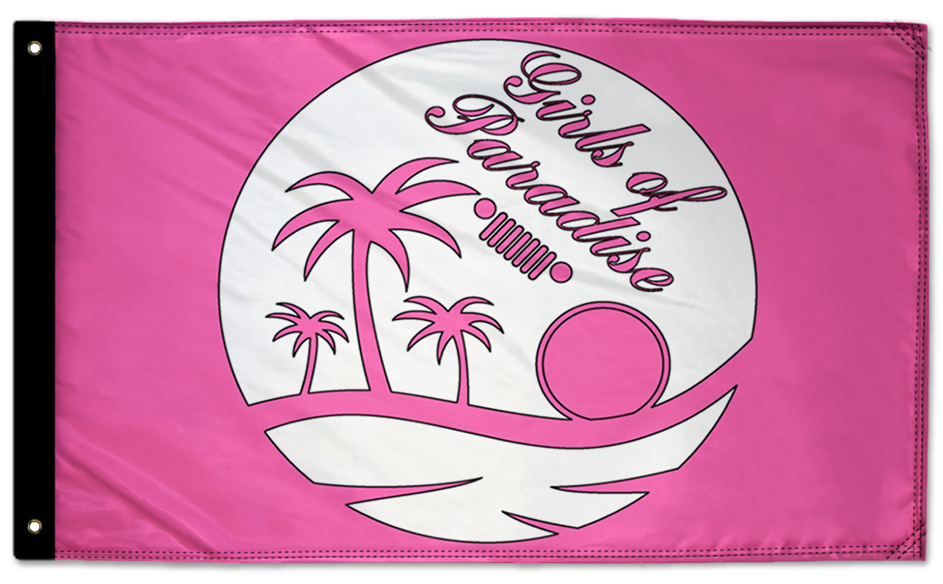 Girls Of Paradise 3'x5' Double-Sided Flag