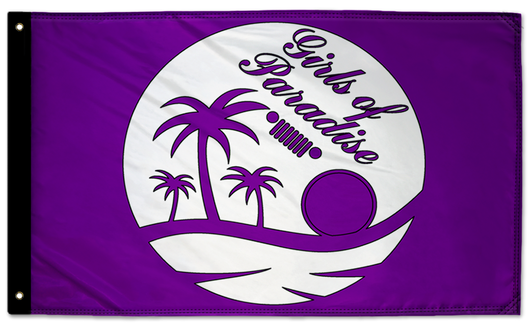 Girls Of Paradise 3'x5' Double-Sided Flag
