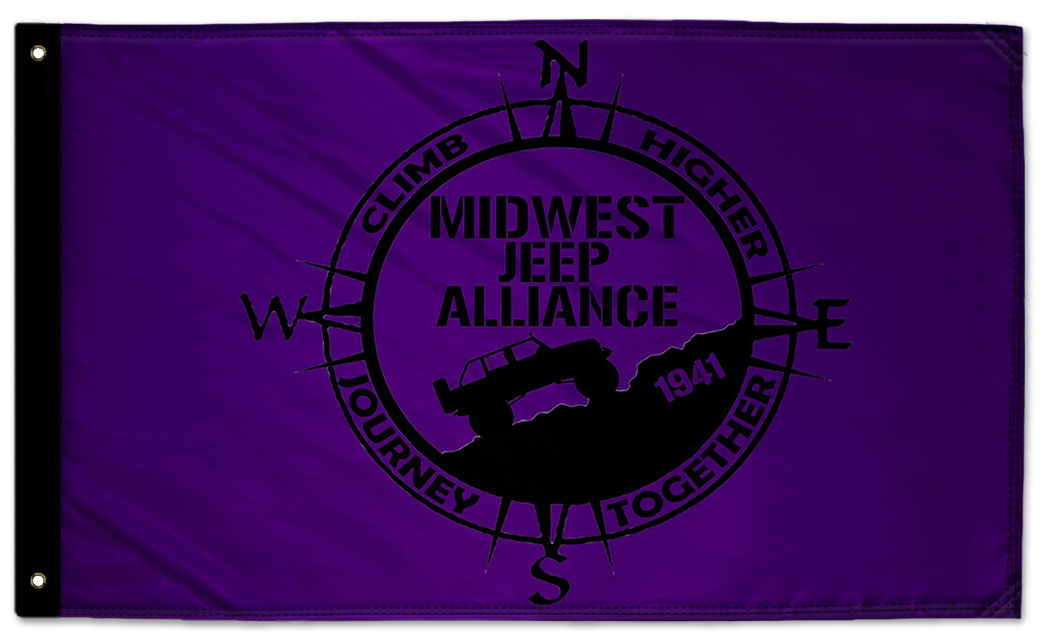 Midwest Jeep Alliance Flag 3'x5' Double-Sided Flag