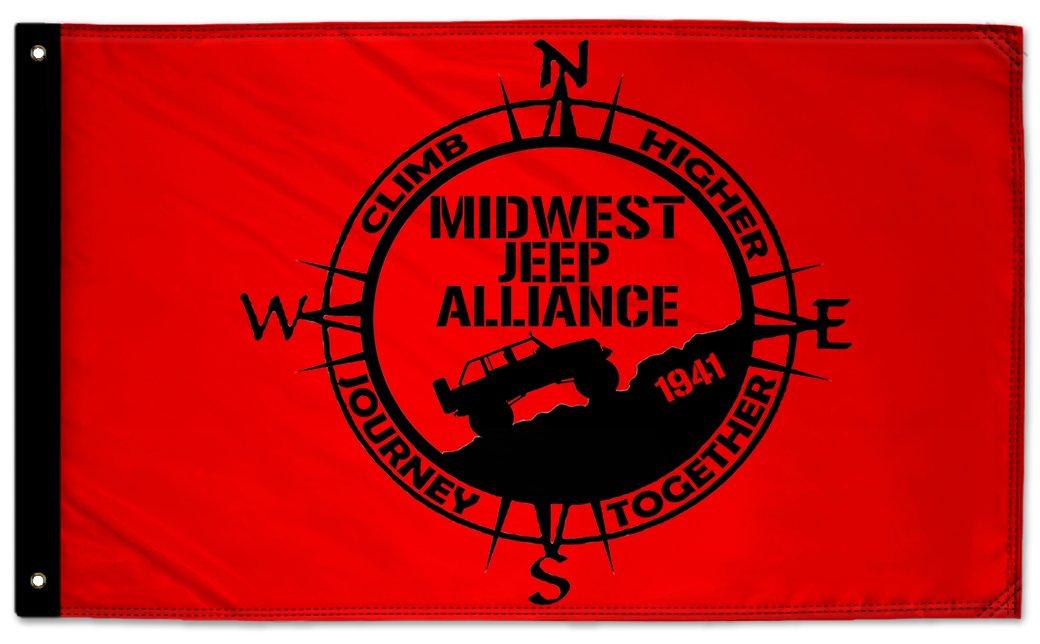 Midwest Jeep Alliance Flag 3'x5' Double-Sided Flag