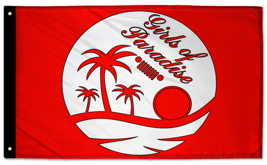 Girls Of Paradise 3'x5' Double-Sided Flag